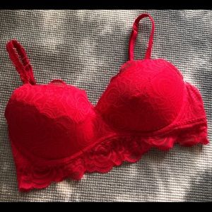 Victoria’s Secret PINK Rose Lace Push-up Bralette